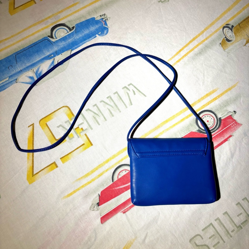 Mossimo Royal Blue Crossbody Envelope Mini Purse with Snap Closure - Picture 3 of 14